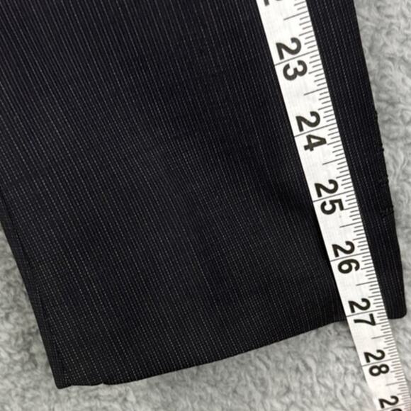 Theory Mens Suit Jacket Blazer Black Gray Micro Pinstripe Wool Blend Size 44R - Picture 6 of 9